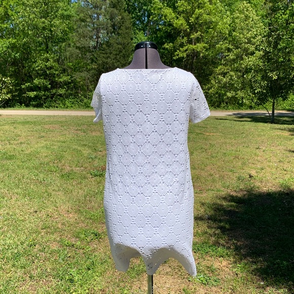 🔴 Bright White Crochet spring /summer dress. - Picture 6 of 8